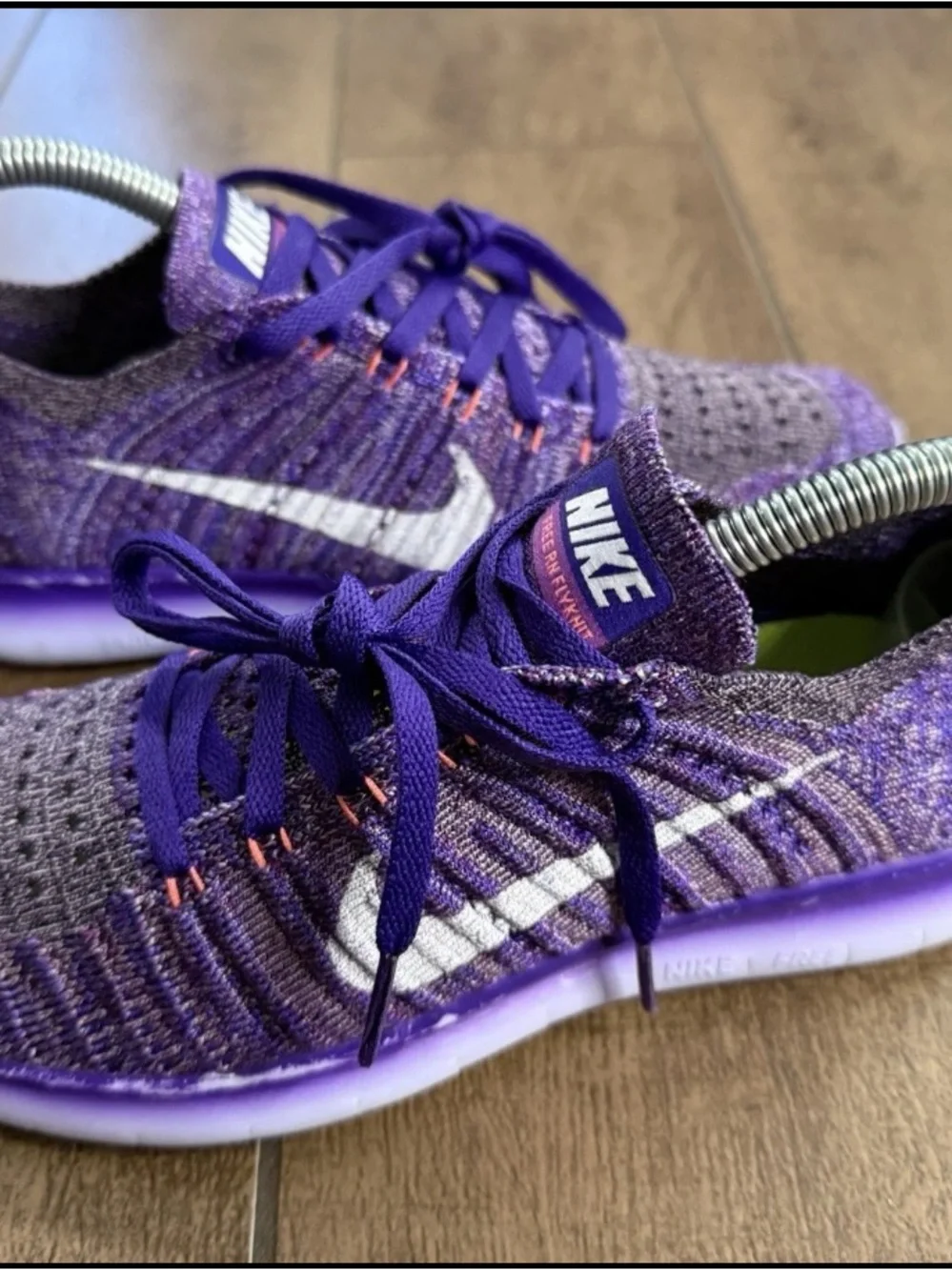 Nike Free RN Flyknit Running Training Shoes Grand Purple 831070 503 Wmn's Sz 7